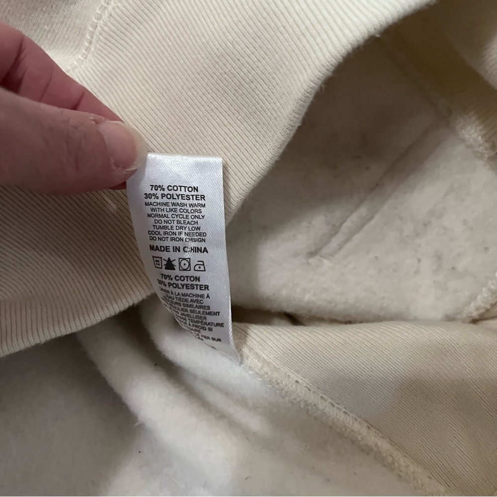 Private Selection Heaven Sent Graphic Hoodie Cream Size Medium - Picture 7 of 10